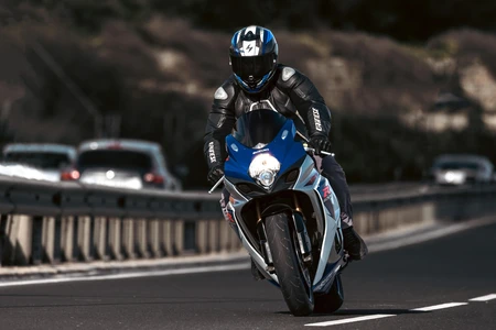 Motorcyclist on Open Road