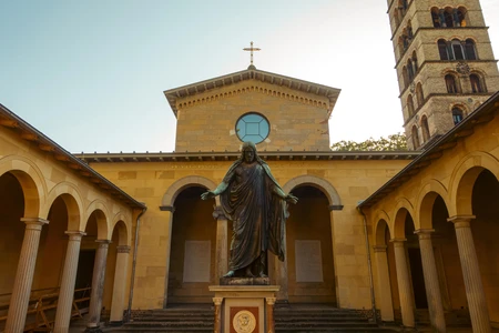 Historic Church Courtyard