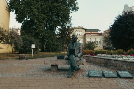 Statue in a Park Setting