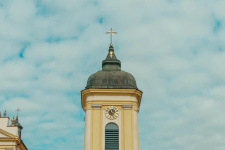 Church Tower Under Blue Sky