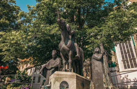 Historic Monument in a Scenic Park