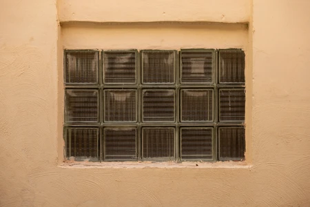 Textured Glass Brick Window