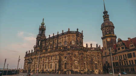 Historic Cathedral in City Square