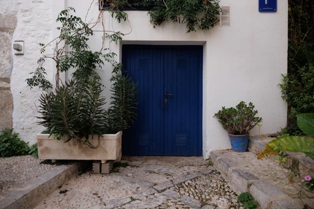 Charming Blue Doorway