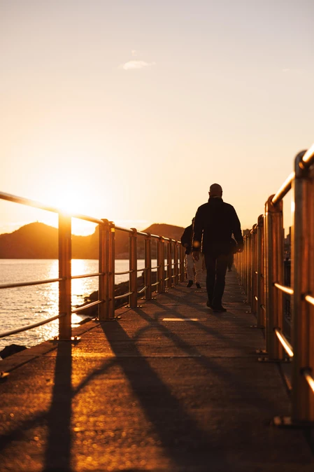 Sunset Stroll on the Pier