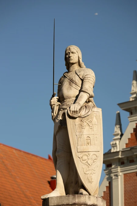Historic Statue Against Clear Sky