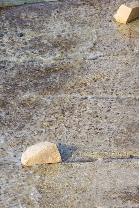 Stone on a Textured Surface