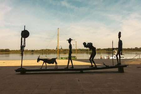 Riverside Sculptures under the Sky
