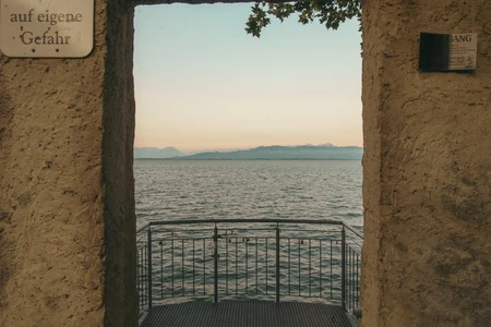 Lakeside View at Sunset