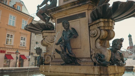 Historic Fountain in City Square