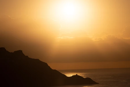 Sunset Over the Ocean