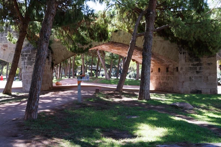 Stone Bridge in a Park