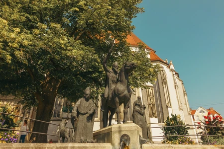 Historic Fountain with Statues