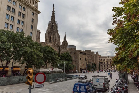 Historic Cityscape with Cathedral