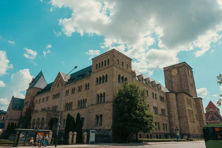 Historic Building under a Blue Sky