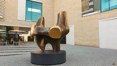 Modern Art Sculpture in Urban Setting
