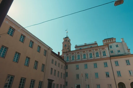 Historic Building under Clear Sky