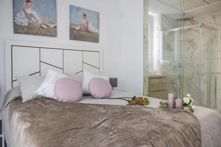 Cozy Bedroom with Artistic Decor