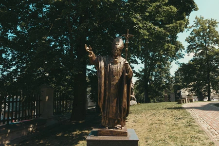 Bronze Statue in a Park
