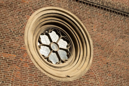 Historic Circular Window with Brickwork