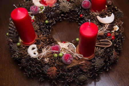 Festive Holiday Wreath
