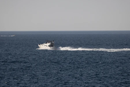 Speedboat on the Open Sea
