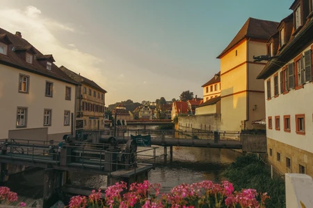 Charming Riverside Town