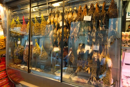 Market Display of Dry Goods