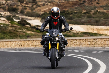 Motorcyclist on Scenic Road