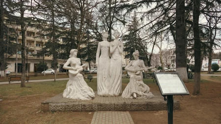 Statues in a Park