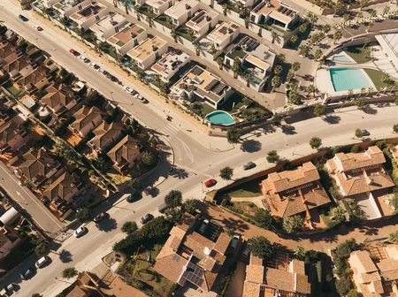 Aerial View of Urban Landscape