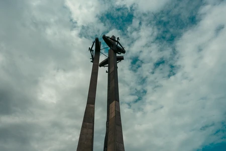 Monument Against a Cloudy Sky