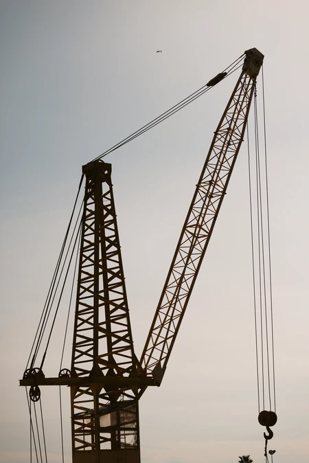 Industrial Crane Against the Sky