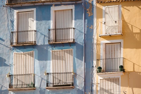 Colorful Shuttered Windows