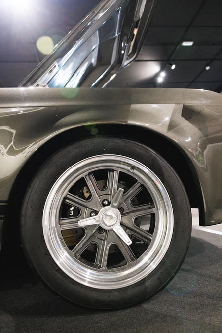 Sleek Car Wheel Exhibit