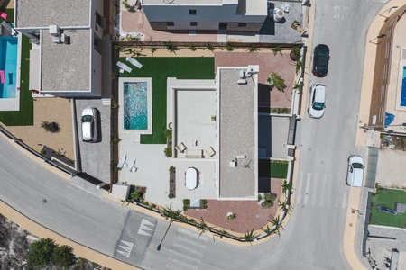 Aerial View of Urban Residential Area