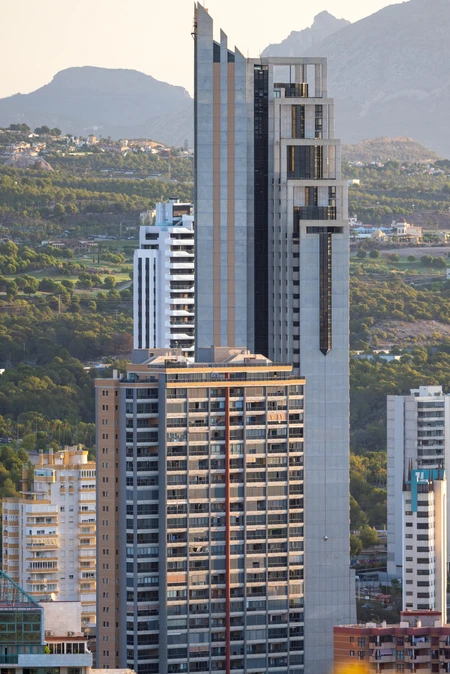 Skyscraper in Mountainous Region