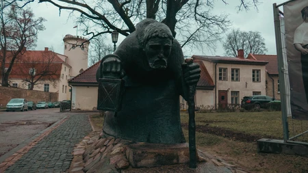 Statue in Historic Street