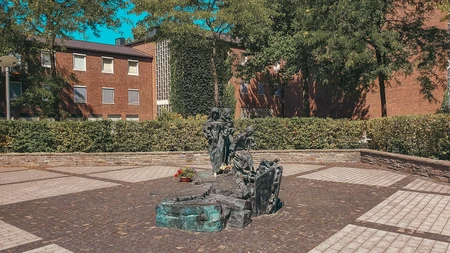 Urban Sculpture in Courtyard