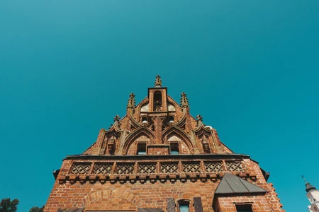 Gothic Architecture Against Blue Sky