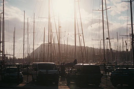Seaside Marina at Sunset