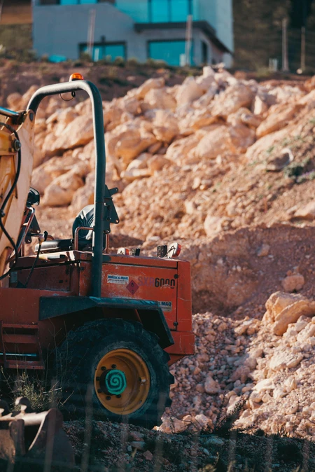 Construction Site with Machinery