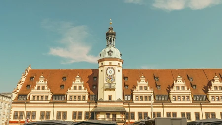Historic Building with Red Roof