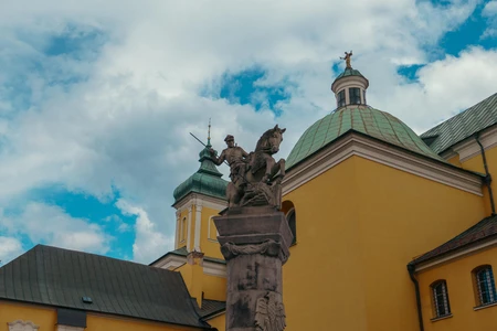 Historic Architecture with Statue