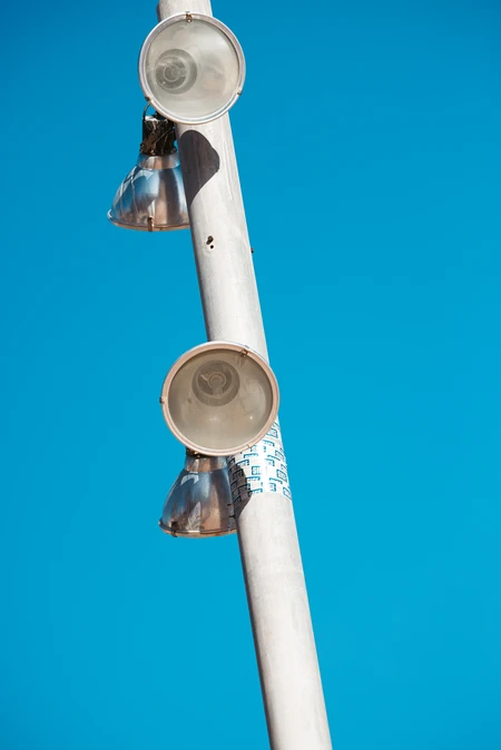 Blue Sky and Street Light
