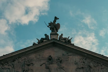 Architectural Sculpture Against the Sky