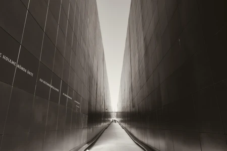 Monochrome Architectural Corridor