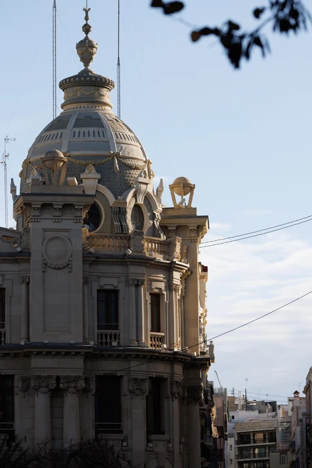 Historical Building at Sunset
