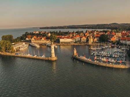 Picturesque Harbor at Sunset