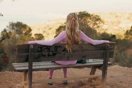 Serene Moment on a Bench